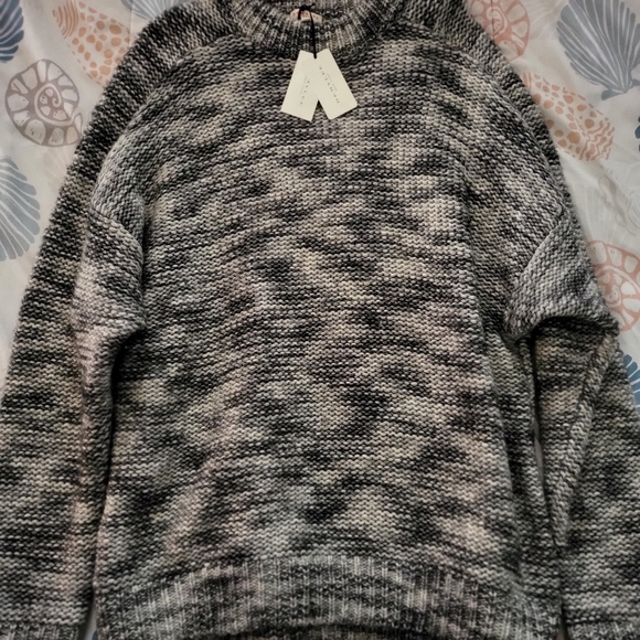 Demylee New York Gray Thick Knit Wool Cotton Mens Crewneck Sweater Sz Large NWT - Picture 8 of 8